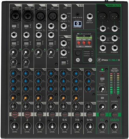Mackie ProFX10v3+ - Analoginis maišytuvas su USB ir Bluetooth