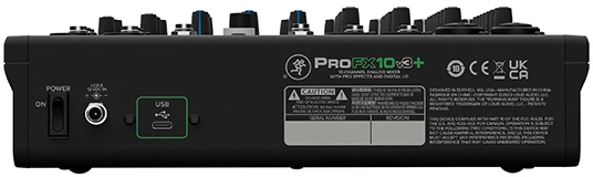 Mackie ProFX10v3+ - Analoginis maišytuvas su USB ir Bluetooth
