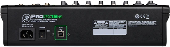 Mackie ProFX12v3 – analoginis maišytuvas su USB