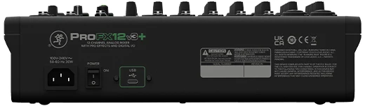 Mackie ProFX12v3+ – USB analoginis maišytuvas