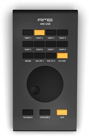RME ARC USB Juodas – pažangus nuotolinio valdymo pultas