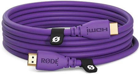 Violetinis 3m HDMI laidas su paauksuotomis jungtimis