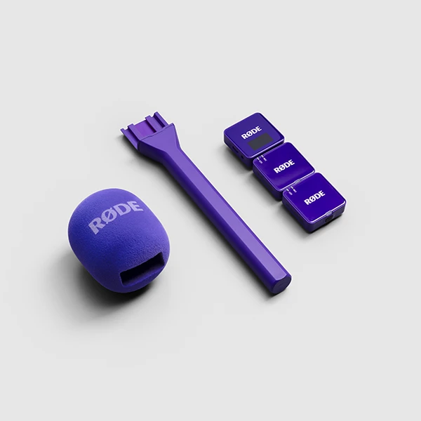 Rode Microphones Interview GO , microphone - violetinė, Adapteris