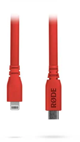 RODE SC19 - Kabelis USB-C - Lightning 1.5m raudonas