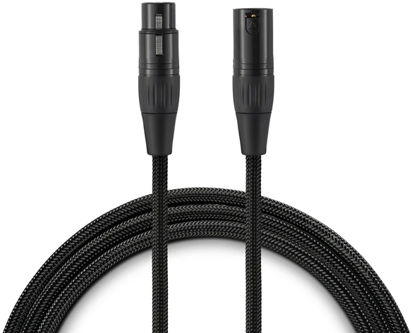 Warm Audio mikrofono laidas su juoda tekstiline danga