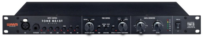 Warm Audio Šiltas audio tb12 juodas - mikrofono pirminis stiprintuvas