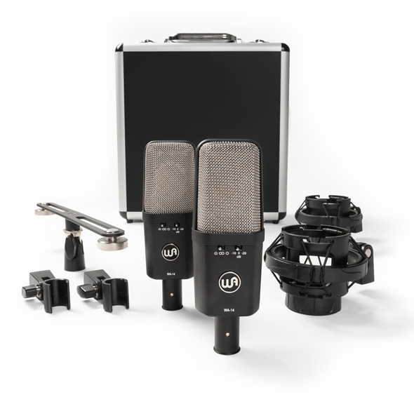 Warm Audio Šiltas garsas WA-14SP – kondensatorinių mikrofonų pora