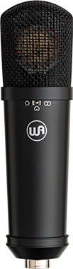 Warm Audio WA-87jr juodas kondensatorinis mikrofonas