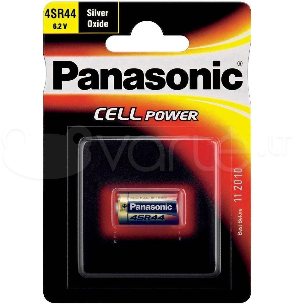 Panasonic 4SR44 baterija pakuotėje