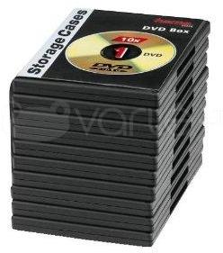 1x10 Hama DVD-Jewel Case juodas 51276