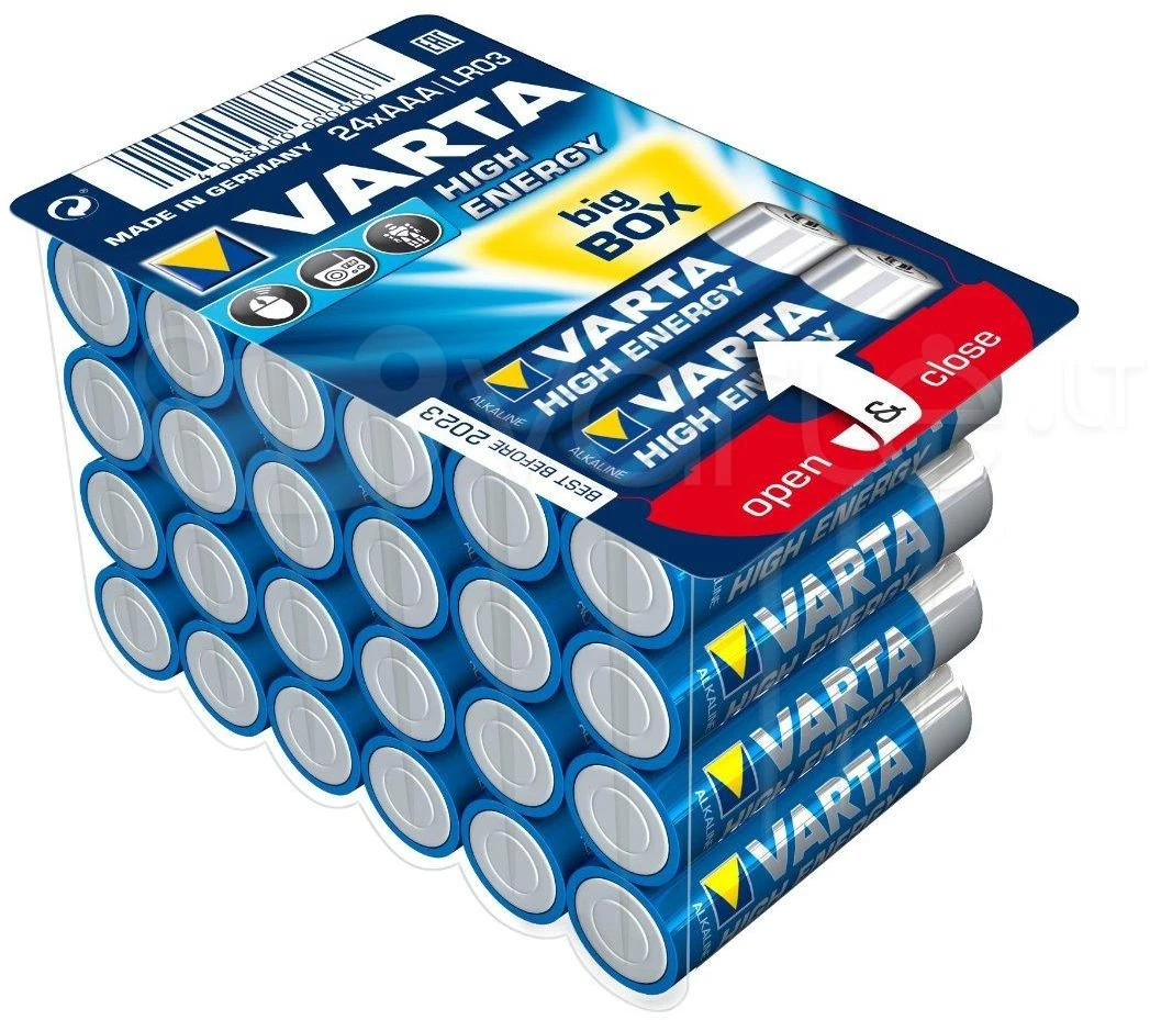 Baterija VARTA LR03 HIGH ENERGY Ilgaamžė galia