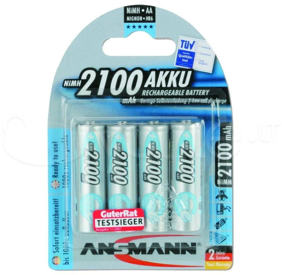 1x4 Ansmann maxE NiMH rech. Mignon AA 2100 mAh 5035052