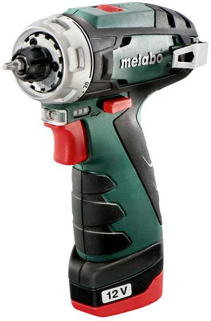Metabo Suktuvas-gręžtuvas PowerMaxx  BS, 12 V, 2x2,0 Ah, lagaminas (600080500)