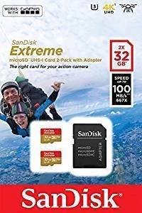 SanDisk Extreme 32GB kortelių komplektas su adapteriu
