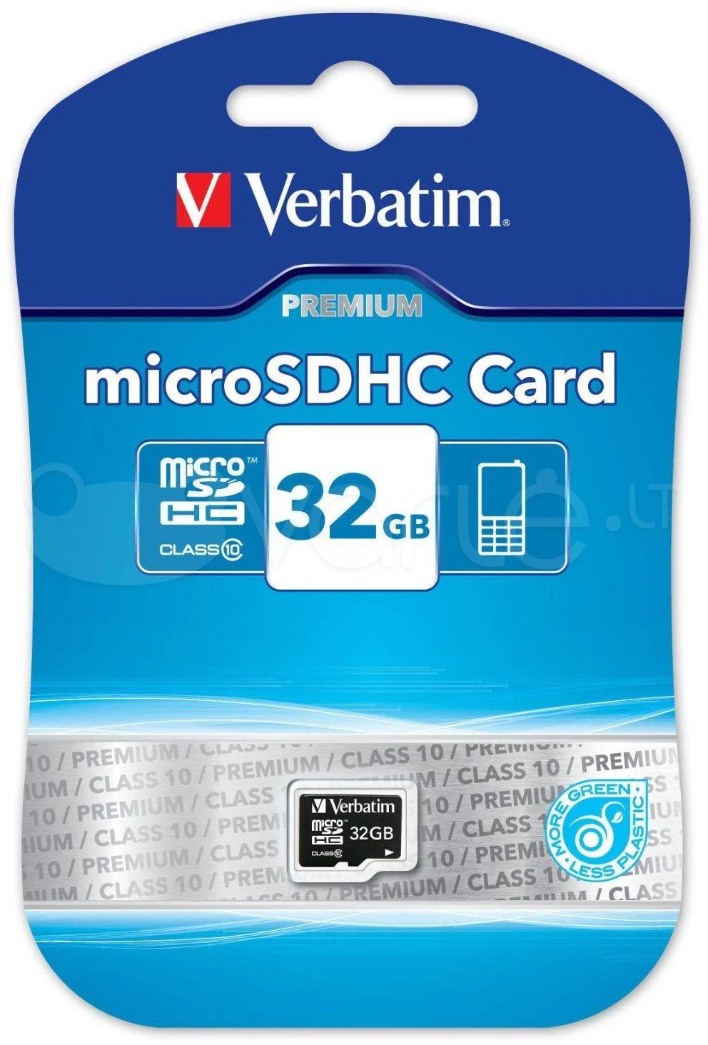 Verbatim 32GB micro SDHC atminties kortelė pakuotėje