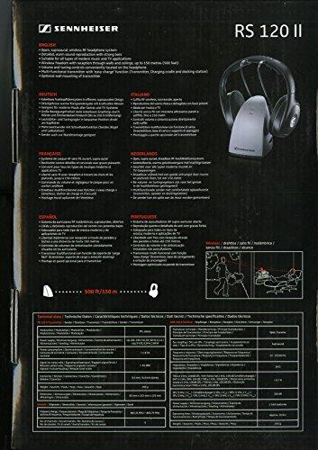 Belaidės RF ausinės Sennheiser RS 120 II, iki 100m, juodos | Varle.lt