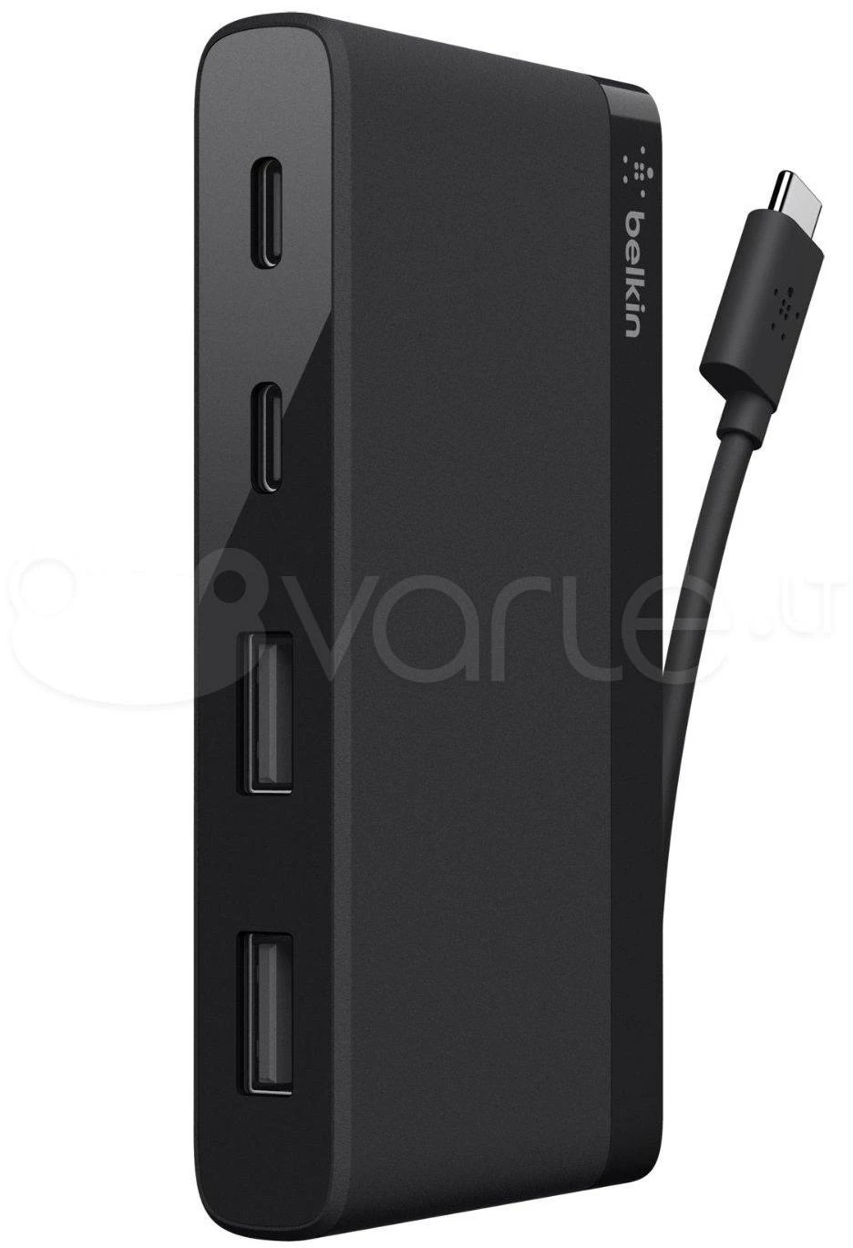 Belkin Travel Hub USB-C 4 prievadų juodas F4U090btLBK