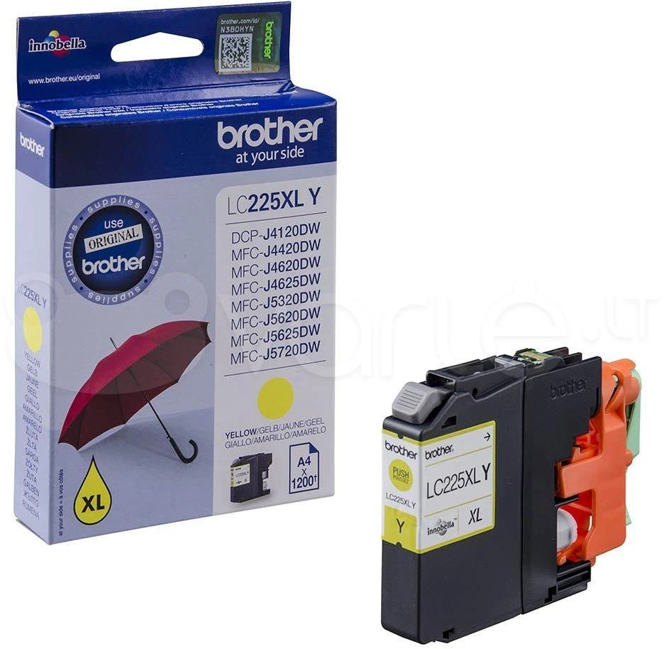 Brother LC125XLY | Rašalo kasetė | Geltona