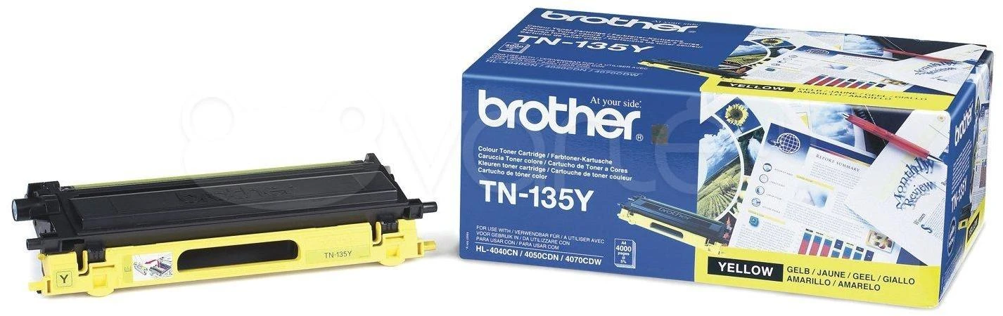 BROTHER TN-135Y TONER Geltonas 4000P