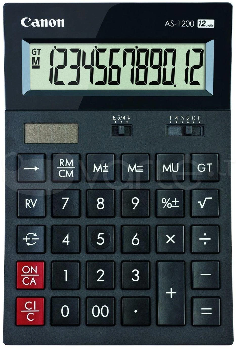 Canon AS1200HB skaičiuotuvas Desktopas Pagrindinis skaičiuotuvas Pilka