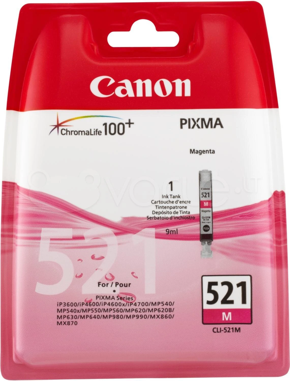 CANON CLI-521M rausvos spalvos rašalinė