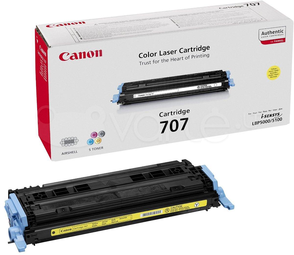 Canon kasetė 707, geltona