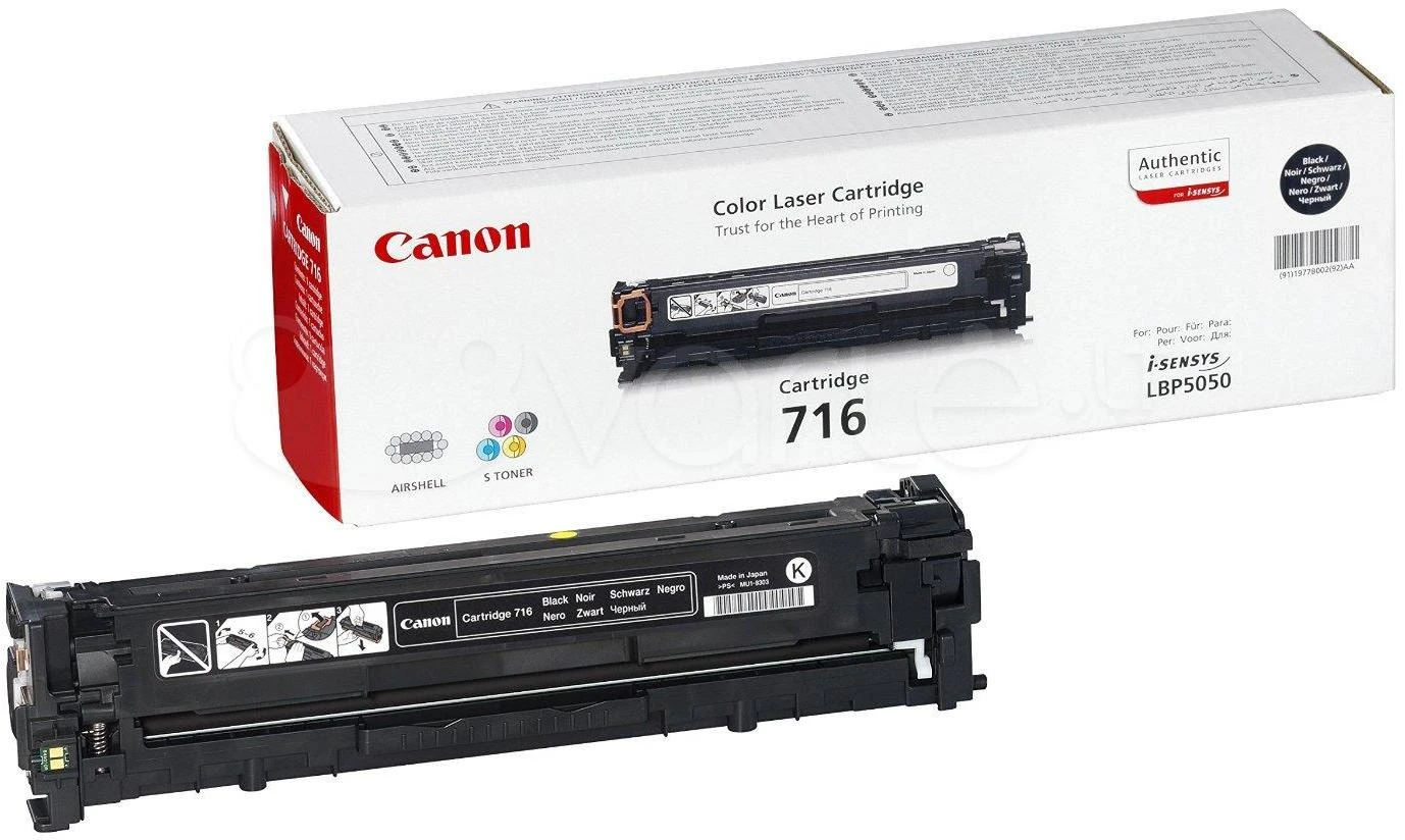 Canon cartridge 716, juodas