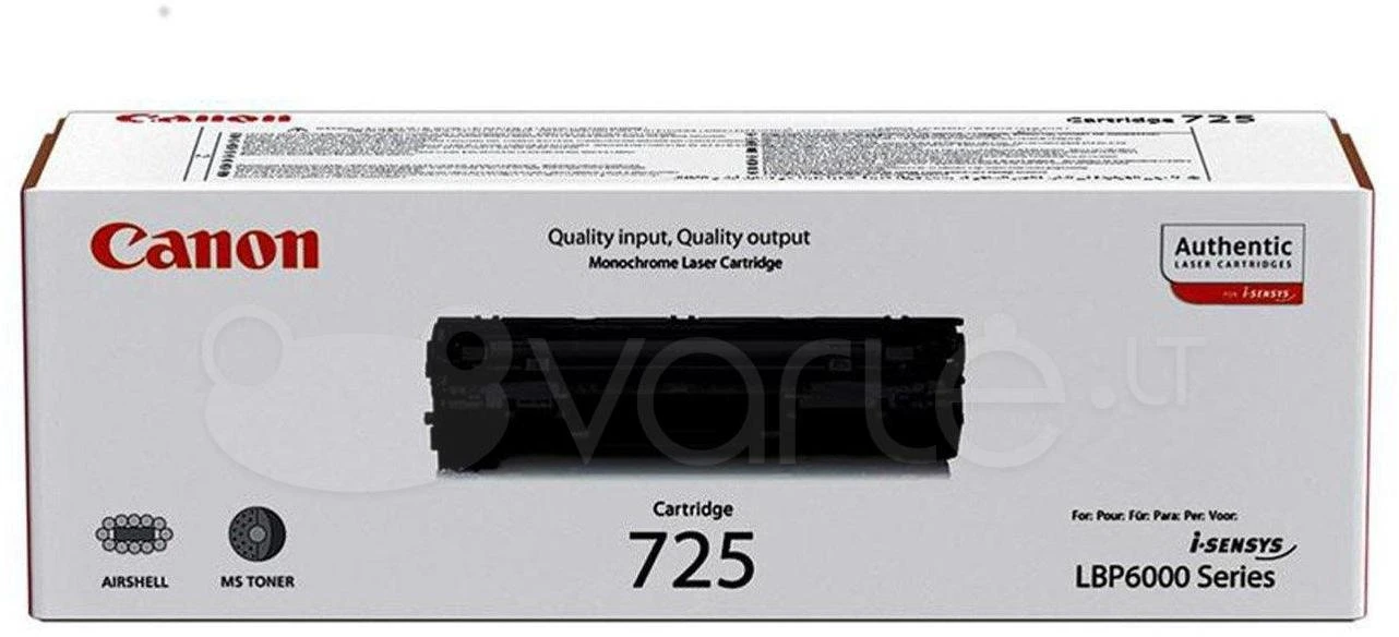 Canon 725 | Toneris Cartridge | Juodas