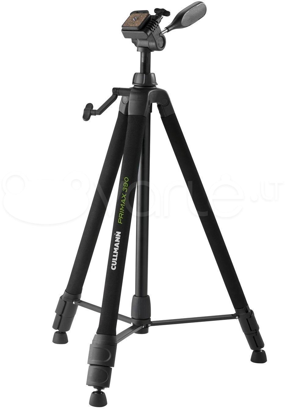 Stovas - Cullmann Primax 390 3-jų krypčių galva, rankinis stulpas, juodas