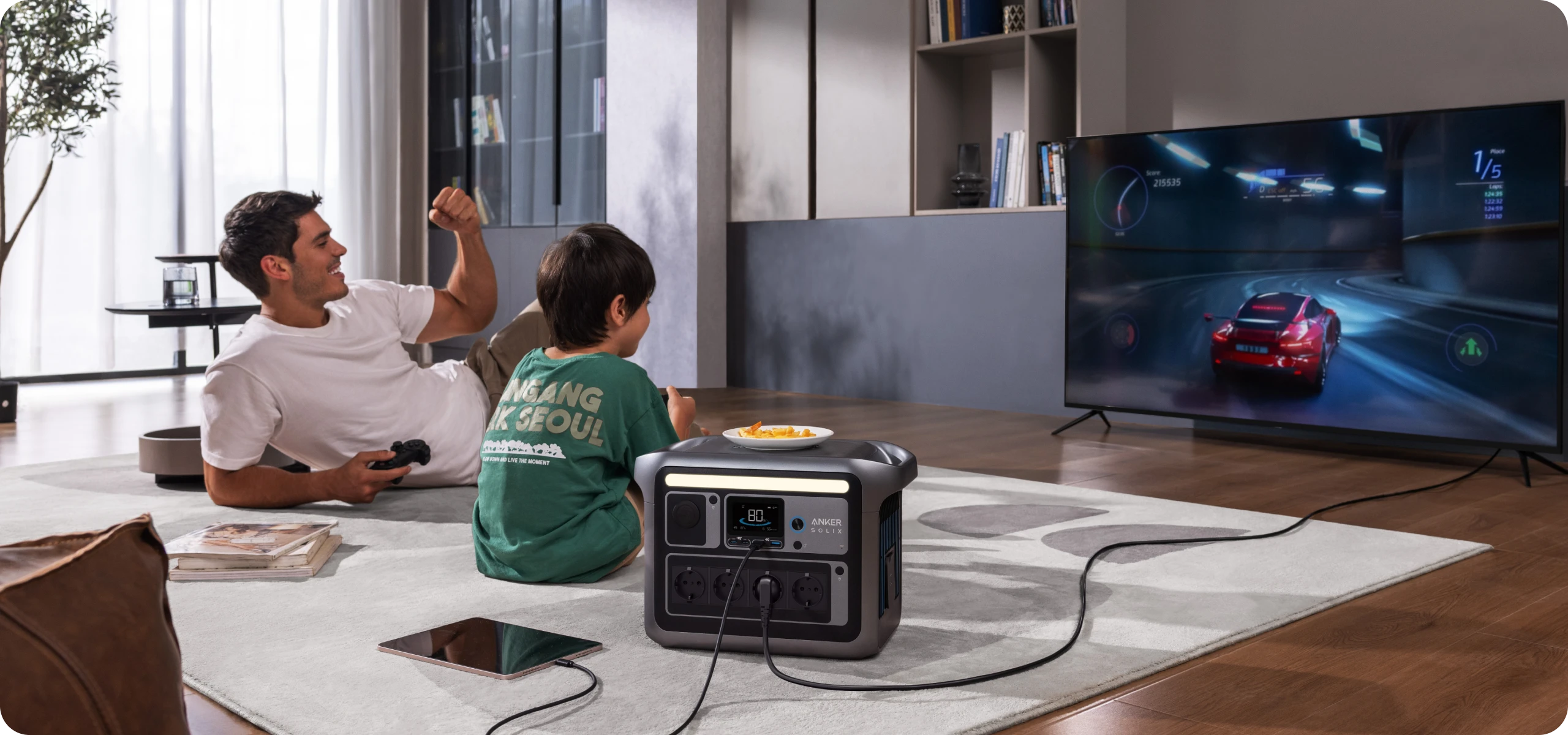 Anker SOLIX C1000 nešiojama elektros energijos stotis 1056Wh | 1800W aprašymas - Prekės nuotrauka