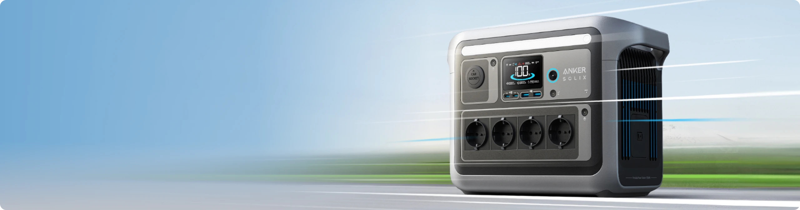 Anker SOLIX C1000 nešiojama elektros energijos stotis 1056Wh | 1800W aprašymas - Prekės nuotrauka