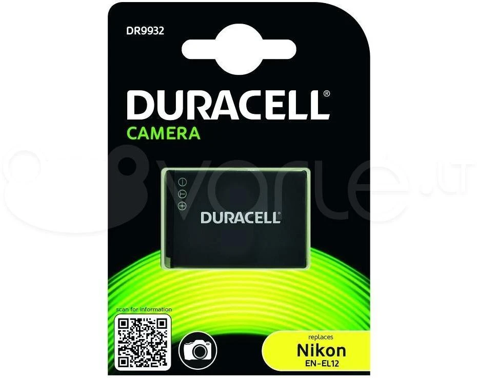 Duracell DR9932 kameros / vaizdo kameros su vaizdo magnetofonu baterija Ličio-jonų (Li-Ion) 1000 mAh