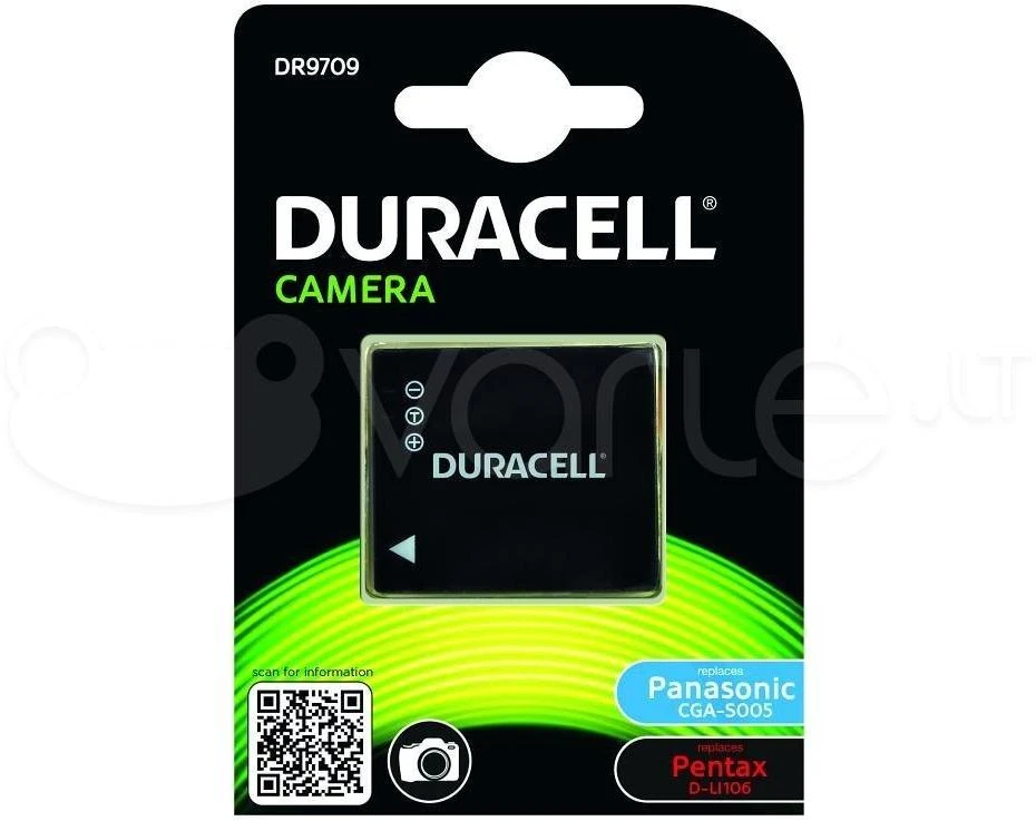 Duracell DR9709 kameros / vaizdo kameros su vaizdo magnetofonu baterija Ličio-jonų (Li-Ion) 1050 mAh