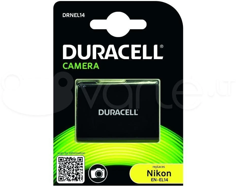 Duracell DRNEL14 kameros / vaizdo kameros su vaizdo magnetofonu baterija Ličio-jonų (Li-Ion) 1100 mAh
