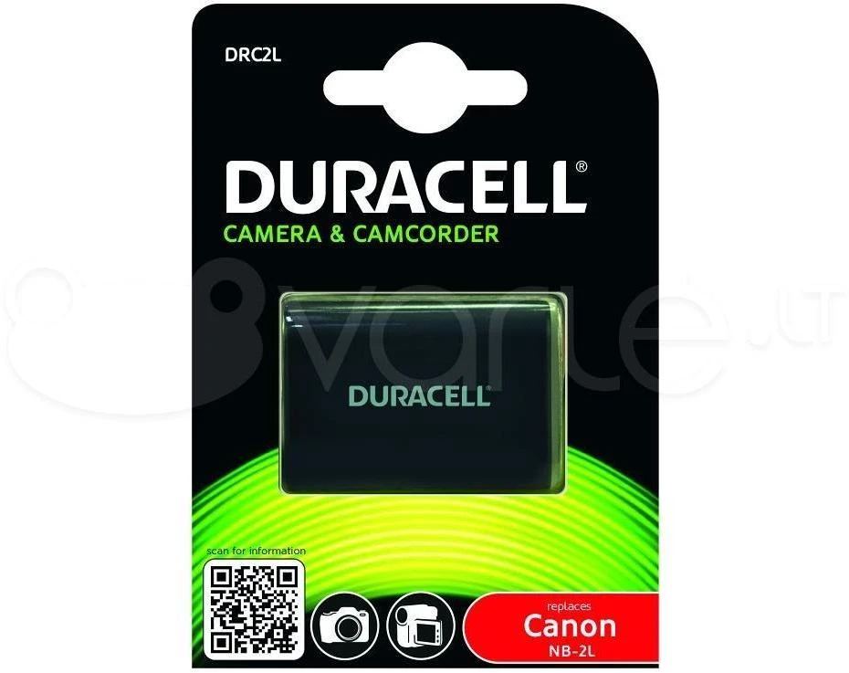 Duracell DRC2L kameros / vaizdo kameros su vaizdo magnetofonu baterija Ličio-jonų (Li-Ion) 700 mAh