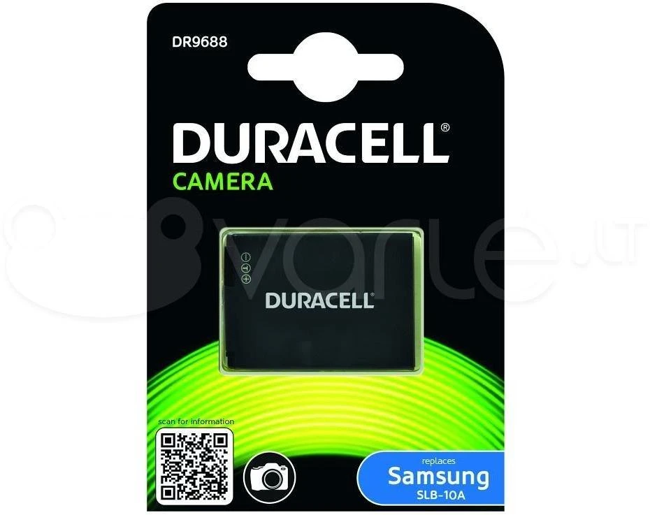 Samsung Duracell DR9688 kameros / vaizdo kameros su vaizdo magnetofonu baterija Ličio-jonų (Li-Ion) 950 mAh