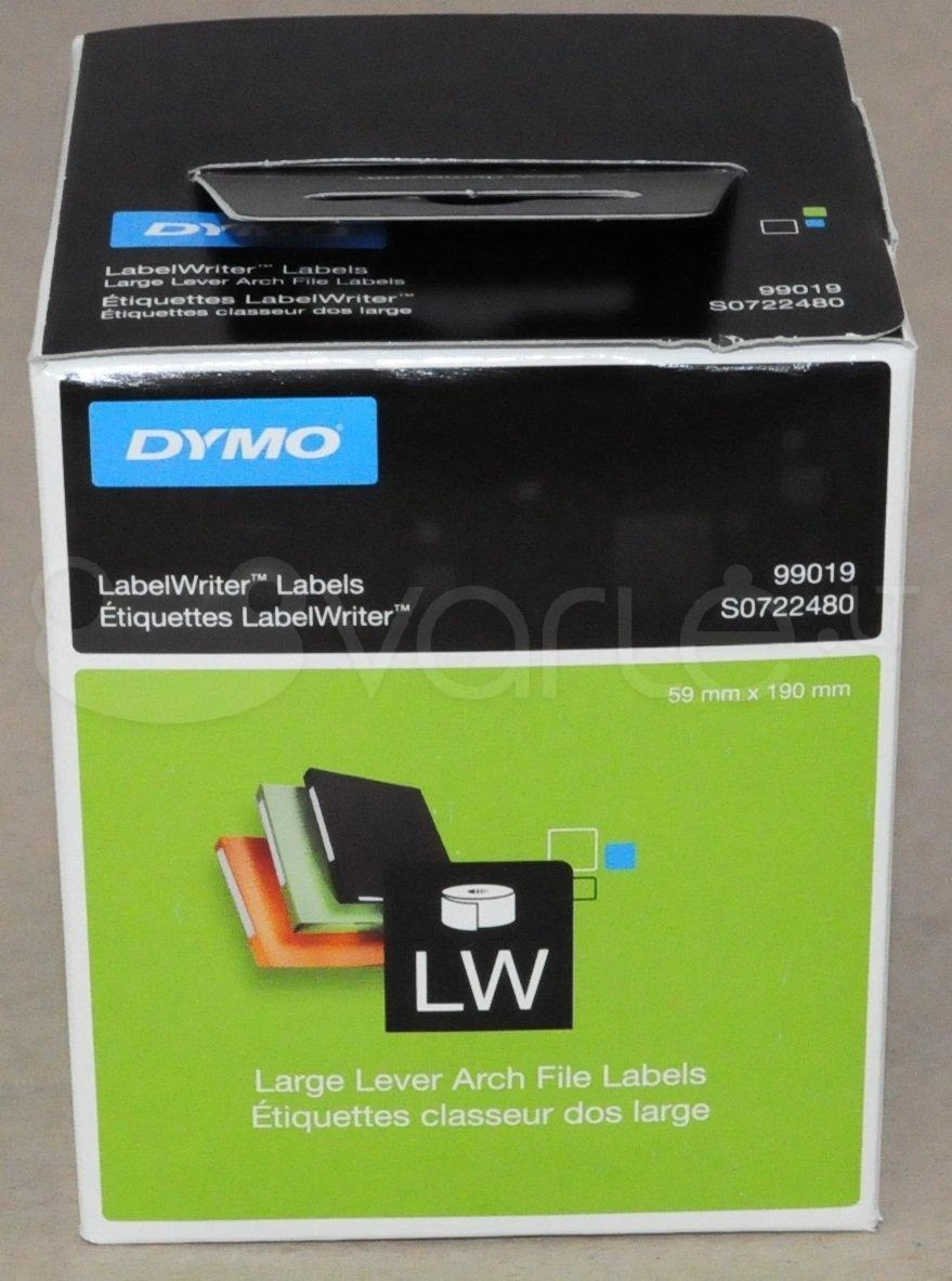 DYMO LabelWriter baltas padavimo etiketės, 59x190 mm, 1 pakuotė (110 vnt) S0722480