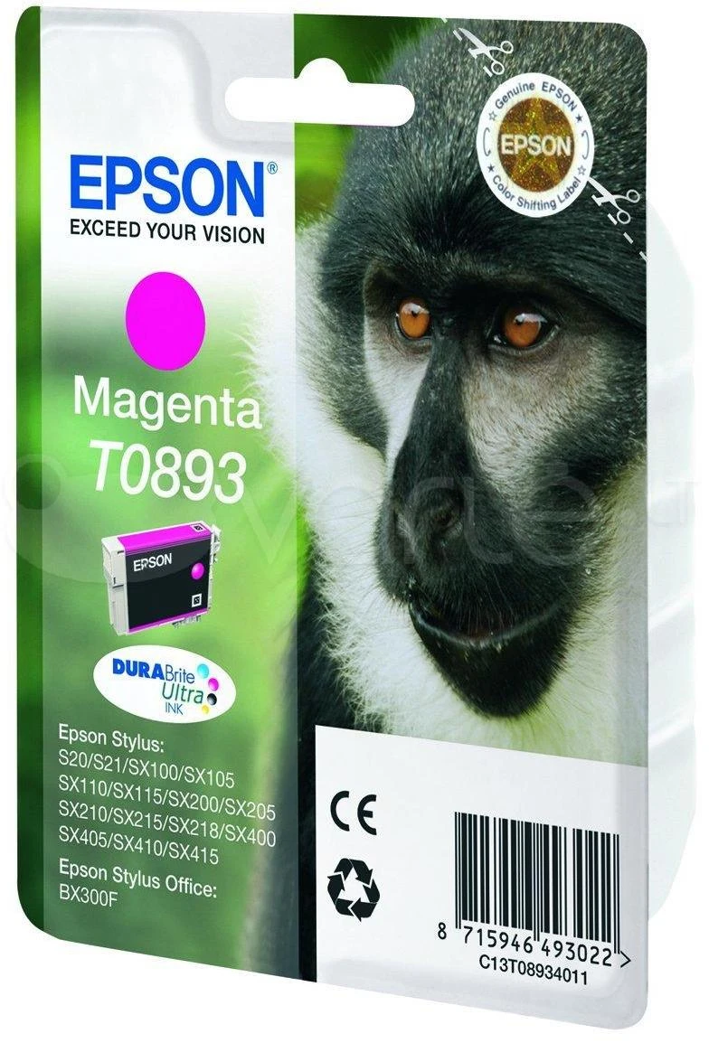 EPSON T0893 rausvos spalvos rašalinė
