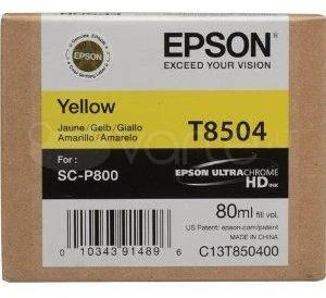 Epson T8504 | Rašalo kasetė | Geltona