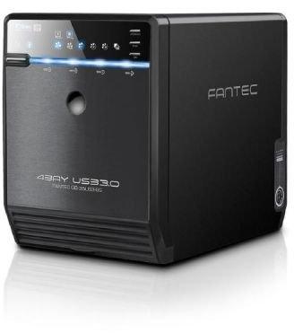 Kietasis diskas FANTEC QB-35US3-6G juodas 4x3,5 SATA HDD USB3.0 eSATA