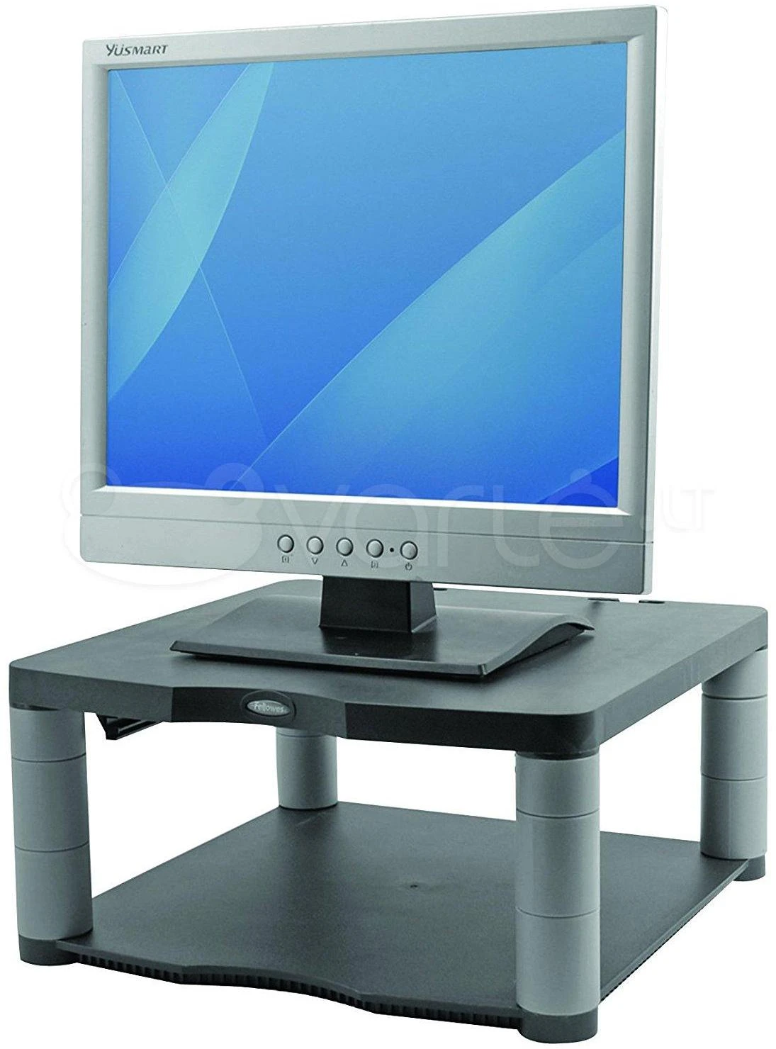 Laikiklis Fellowes Monitoriaus stovas kolegos Premium, Juoda/grafitas