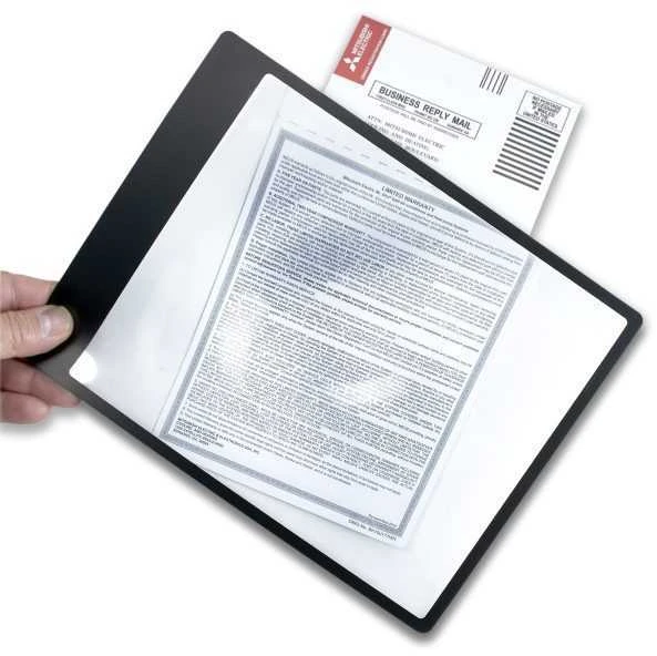 Carson MagniSheet, 2x didinantis, lankstus "Fresnel" viso puslapio didinamasis stiklas (DM-11)