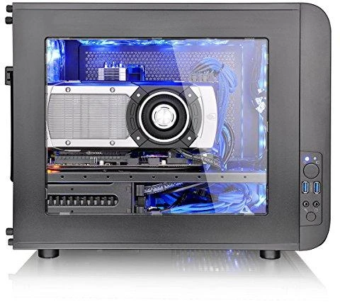 Korpusas Thermaltake Core V21 microATX Window Juodas