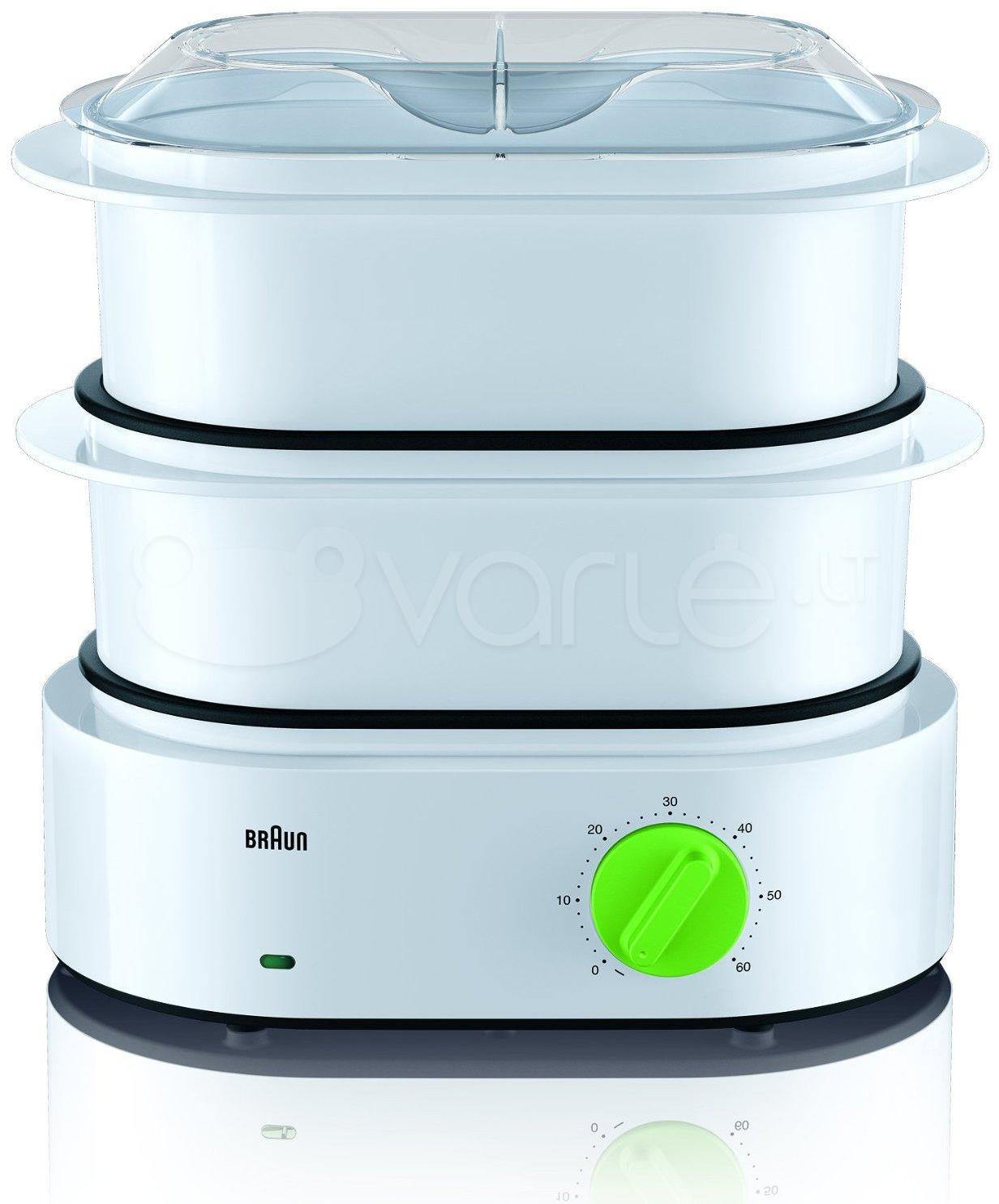 Braun FS 3000 garų puodas 2 krepšys(iai / ių) Žalia, Balta Stalviršis 850 W