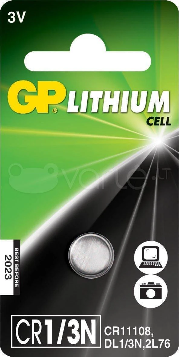 Gp Batteries GP 9V CR-V9 6f22 baterijos 1 vnt.