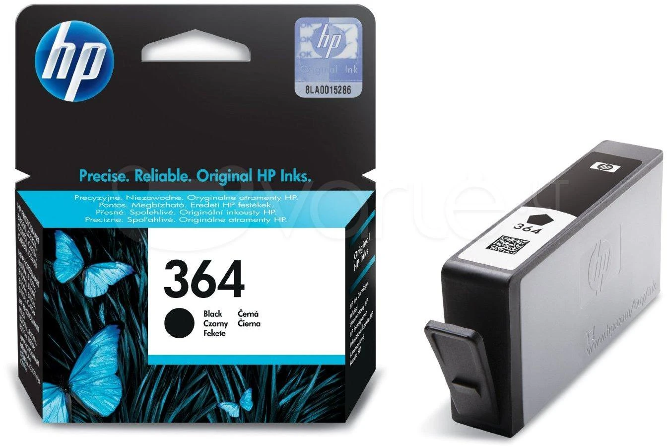 Hewlett Packard (HP) HP 364 Ink juodas Vivera (UK) Photosmart C5380 C6380 D5460 Photosmart B8550