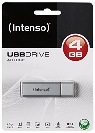 STICK 4GB USB 2.0 Intenso Alu Line Sidabrinis
