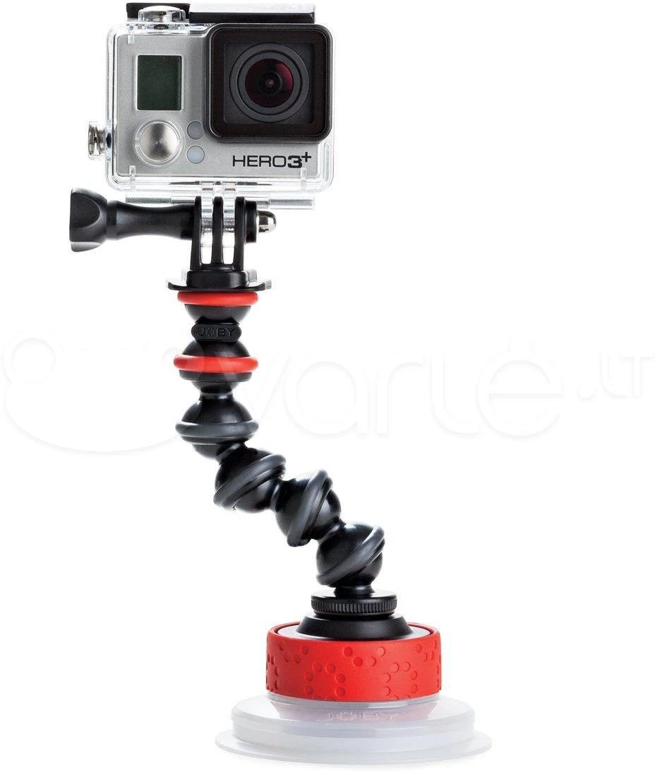 Joby Suction Cup ir GorillaPod Arm Juodas, Raudona