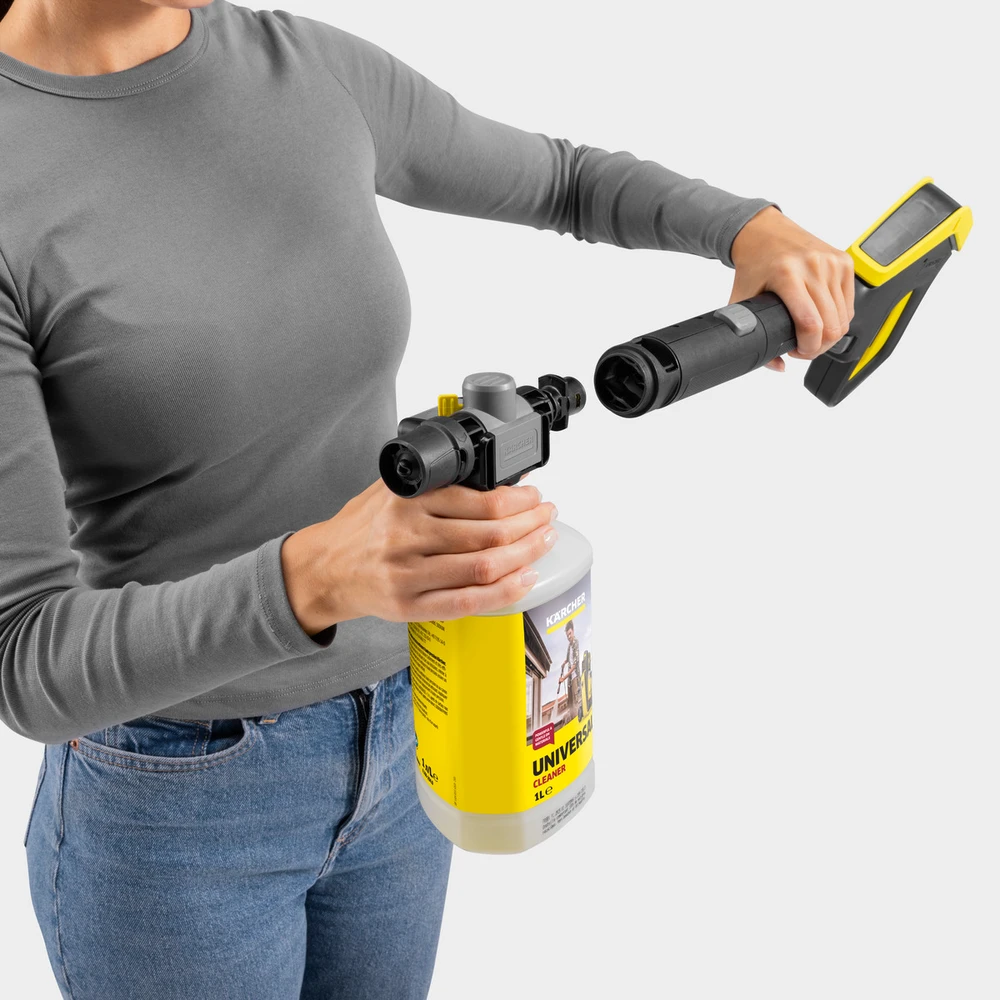 Karcher ploviklio talpos prijungimas prie pistoleto