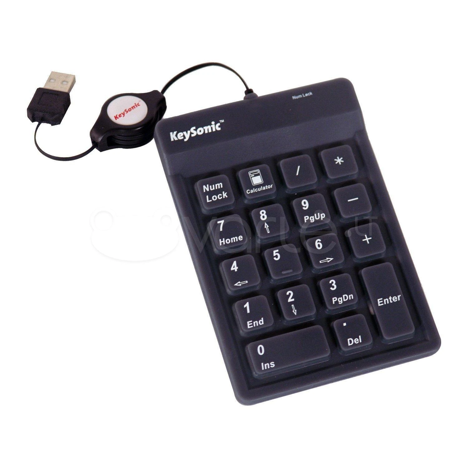 Icy Box KeySonic ACK 118 BK skaitmeninė klaviatūra USB